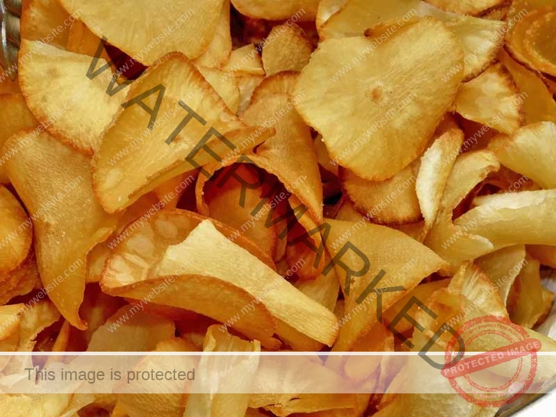 Frying-Cassava-Chips-Crisps